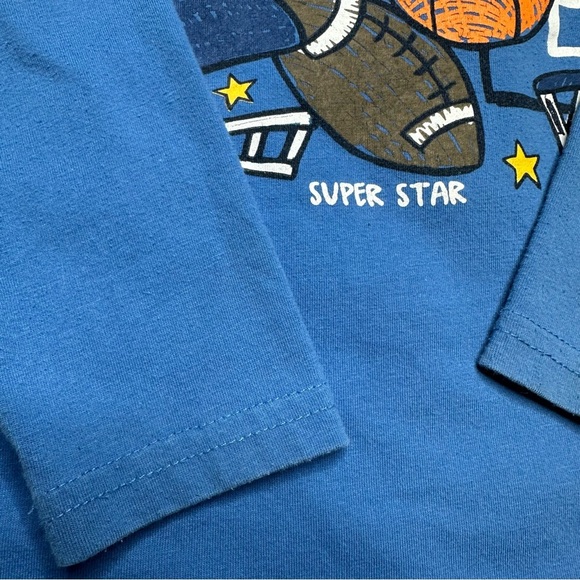 Kids Headquarters Shirt Long Sleeved Sports Blue Size 5 - Picture 3 of 16